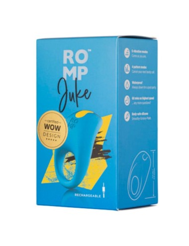 ROMP - JUKE ANNEAU PÉNIS EN SILICONE AVEC VIBRATEUR DE STIMULATION CLITORIALE