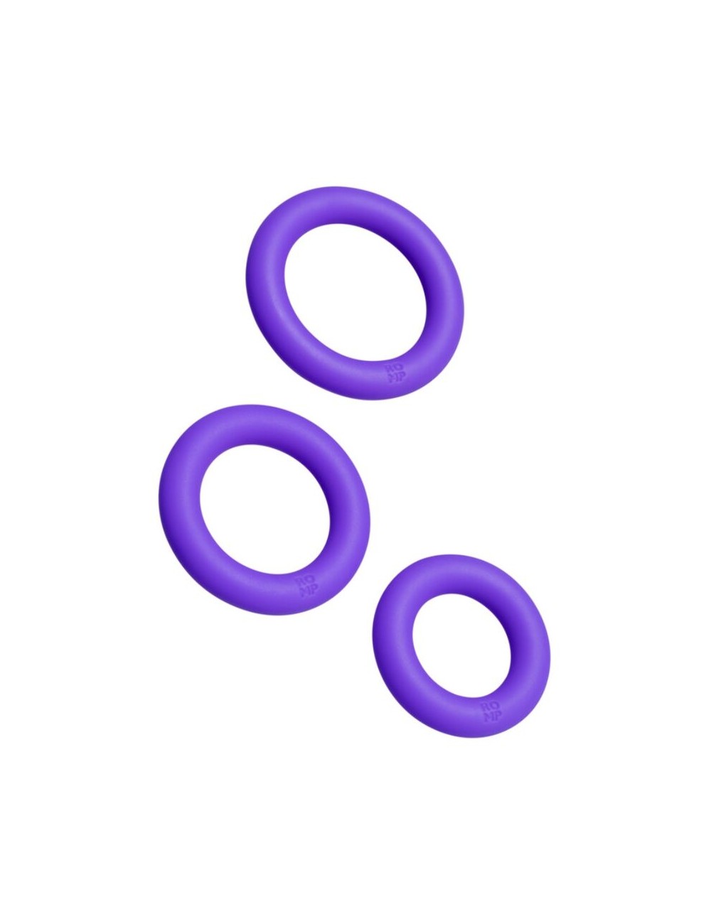 ROMP - REMIX TRIO ENSEMBLE DE 3 ANNEAUX PÉNIS EN SILICONE VIOLETTES