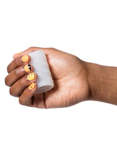 ROMP - MOSH MASTURBATEUR MÂLE TRANSPARENT AVEC GAINE RÉVERSIBLE DE 6 CM