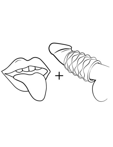 ROMP - MOSH MASTURBATEUR MÂLE TRANSPARENT AVEC GAINE RÉVERSIBLE DE 6 CM