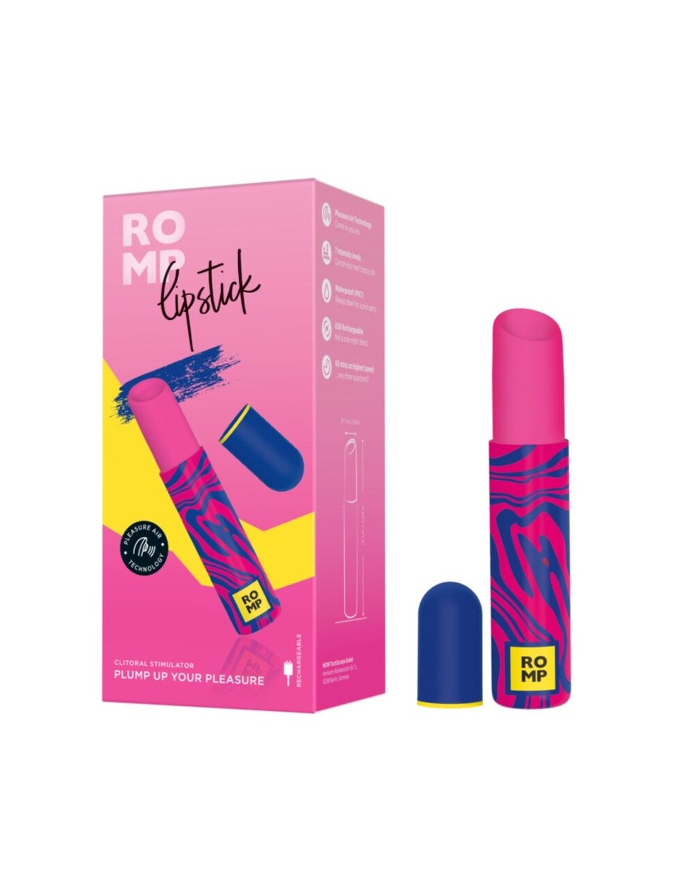 ROMP - ROUGE À LÈVRES STIMULANT LE CLITORIS 7 NIVEAUX