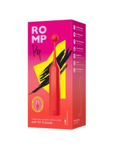ROMP - POP STIMULATEUR CLITORIAL HAUTE FRÉQUENCE ROUGE