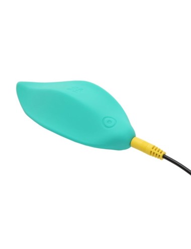 ROMP - WAVE VIBRATEUR STIMULATEUR CLITORIAL FORME ERGONOMIQUE VERT D'EAU