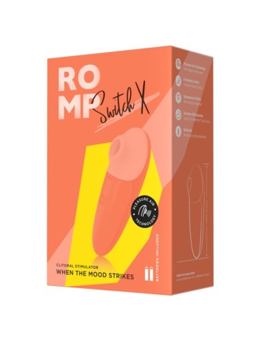 ROMP - SWITCH X STIMULATEUR CLITORIAL 6 NIVEAUX ORANGE