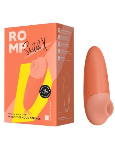 ROMP - SWITCH X STIMULATEUR CLITORIAL 6 NIVEAUX ORANGE