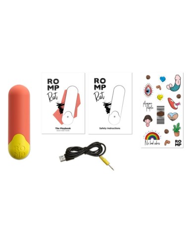 ROMP - RIOT BALLE VIBRANTE MULTIFONCTION ORANGE + JAUNE