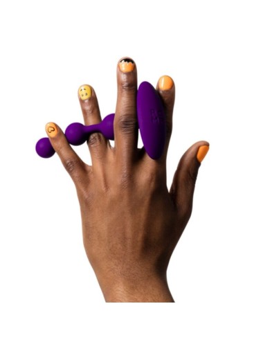 ROMP - AMP PERLES ANALES EN SILICONE FLEXIBLE VIOLETTES 12,5 CM