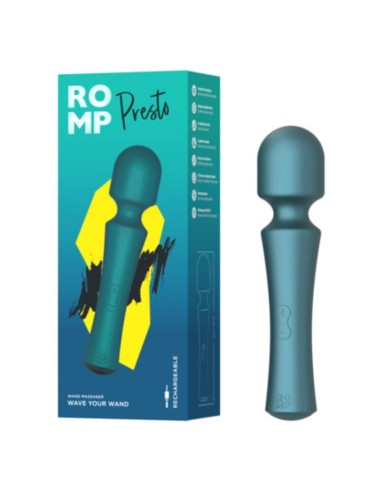 ROMP - PRESTO MINI VIBRATEUR À TÊTE FLEXIBLE VERTE