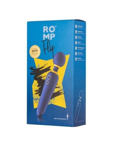 ROMP - FLIP BAGUETTE VIBRANTE SILENCIEUSE 10 MODES BLEUE