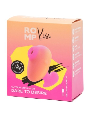 ROMP - KISS VIBRATEUR À DOIGTS RECHARGEABLE À SUCCION CLITORIALE