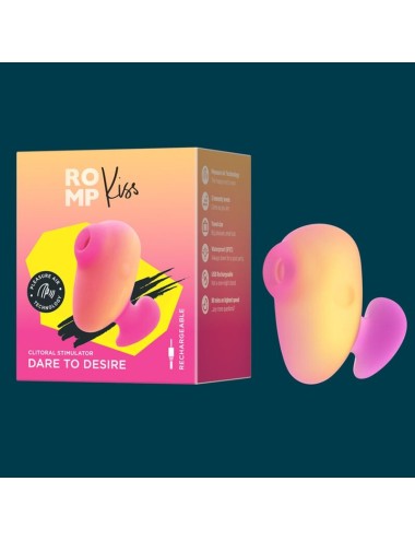 ROMP - KISS VIBRATEUR À DOIGTS RECHARGEABLE À SUCCION CLITORIALE
