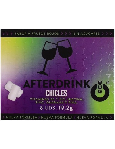 Chewing-gum WUG - Gueule de bois après l'alcool 8 unités