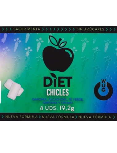 WUG DIET - Chewing-gum fonctionnel sans sucre à la menthe