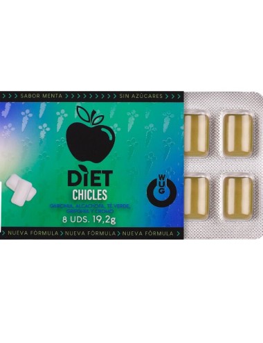 WUG DIET - Chewing-gum fonctionnel sans sucre à la menthe