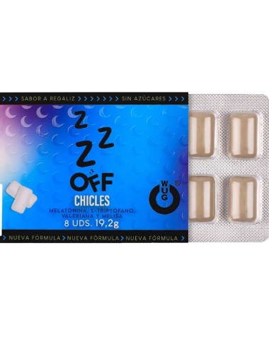 WUG OFF - Chewing-gum fonctionnel à la mélatonine et à la valériane