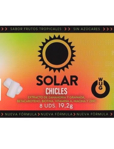 WUG SOLAR - Chewing-gum fonctionnel aux vitamines et au zinc