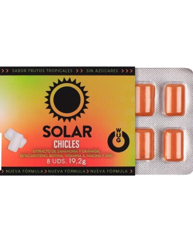WUG SOLAR - Chewing-gum fonctionnel aux vitamines et au zinc