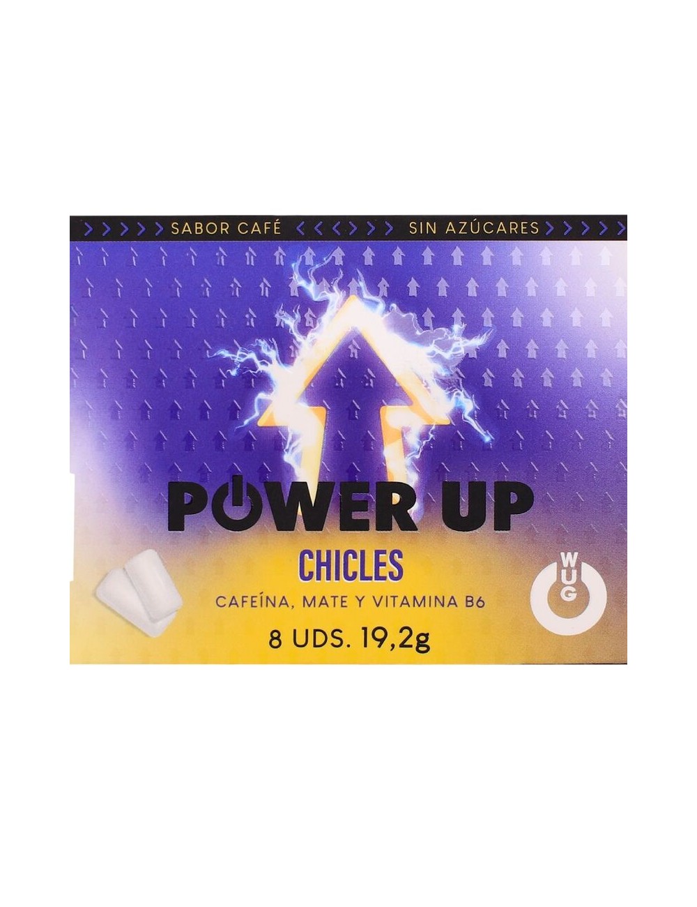 WUG POWER UP – Chewing-gum fonctionnel à la caféine et au café
