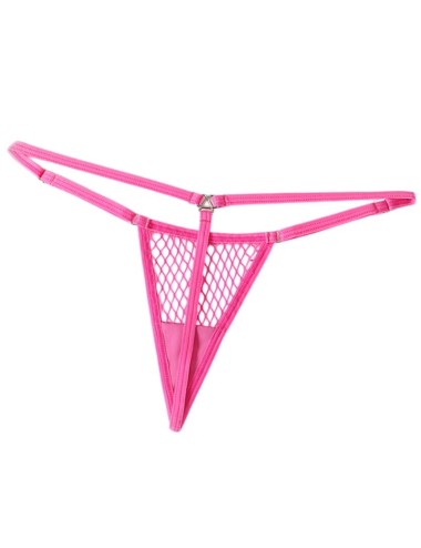 CHILIROSE - CR 4856 MICRO STRING REJILLA ROSE FLUO S/M