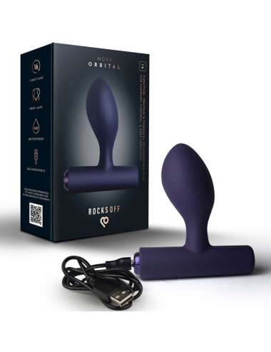 ROCKS-OFF - MINI BAGUETTE RECHARGEABLE 16 FONCTIONS ROSE PIVOINE