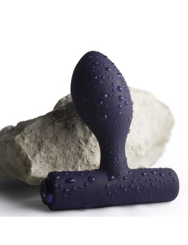ROCKS-OFF - MINI BAGUETTE RECHARGEABLE 16 FONCTIONS ROSE PIVOINE
