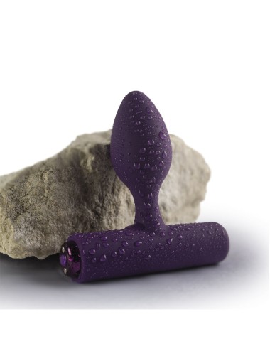 ROCKS-OFF - MINI BAGUETTE RECHARGEABLE 16 FONCTIONS ROSE PIVOINE