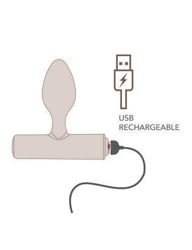 ROCKS-OFF - MINI BAGUETTE RECHARGEABLE 16 FONCTIONS ROSE PIVOINE