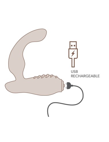 ROCKS-OFF - MINI BAGUETTE RECHARGEABLE 16 FONCTIONS ROSE PIVOINE