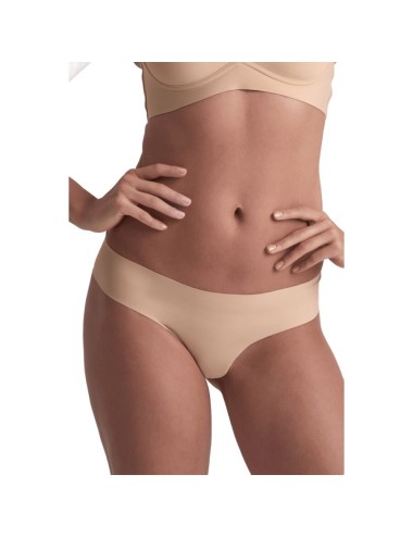 BYE-BRA - PACK 2 TANGAS INVISIBLES BEIGE Y NEGRO TALLA S
