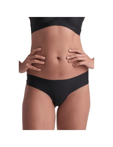 BYE-BRA - PACK 2 TANGAS INVISIBLES BEIGE Y NEGRO TALLA S