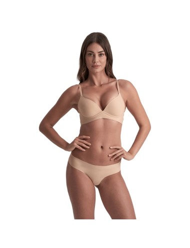 BYE-BRA - PACK 2 TANGAS INVISIBLES BEIGE Y NEGRO TALLA M
