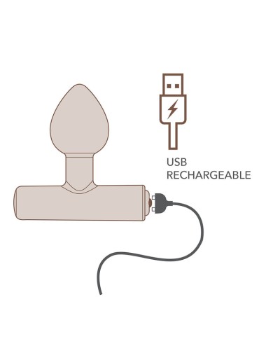 ROCKS-OFF - MINI BAGUETTE RECHARGEABLE 16 FONCTIONS ROSE PIVOINE