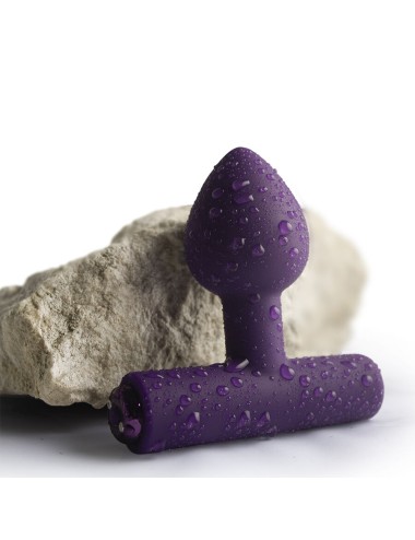 ROCKS-OFF - MINI BAGUETTE RECHARGEABLE 16 FONCTIONS ROSE PIVOINE