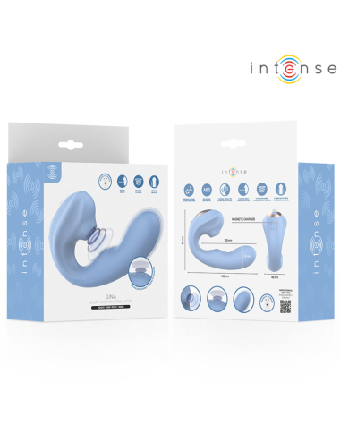 INTENSE - GINA STIMULATEUR CLITORIAL MULTIFONCTIONNEL BLEU
