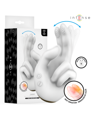 INTENSE - JIMMY STIMULATEUR MULTIFONCTION EN FORME DE MAIN AVEC VIBRATION ET CHALEUR