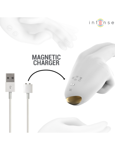 INTENSE - JIMMY STIMULATEUR MULTIFONCTION EN FORME DE MAIN AVEC VIBRATION ET CHALEUR