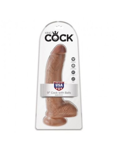 KING COCK - GODEMICHET RÉALISTE AVEC TESTICULES 22,8 CM