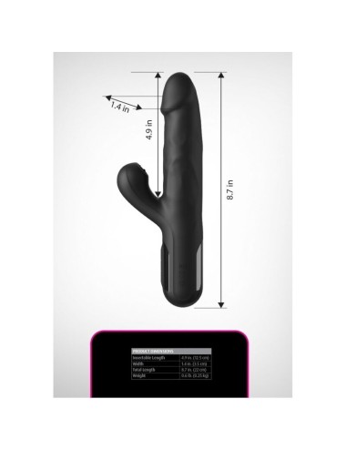 FETISH FANTASY SERIES - VIBRATEUR LAPIN EN SILICONE SONIX NOIR