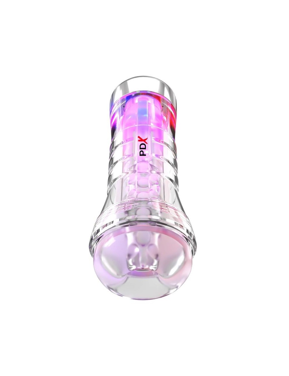 PDX ELITE - VIEWTUBE XXL LED TRANSPARENT STROKER 27