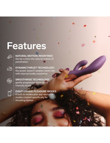 LELO - INA THRUST RABBIT VIBRATEUR À POUSSÉE VIOLET