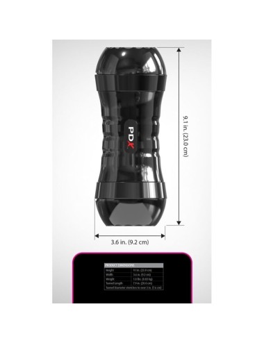 PDX EXTREME - WET PUSSIES SUPER FLIP-A-PUSSY OVER STROKER RÉVERSIBLE 21,6 CM