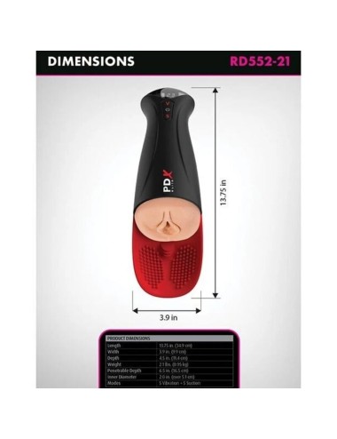 PDX ELITE - FUCK-O-MATIC PRO XL MASTURBATEUR AUTOMATIQUE 42 CM