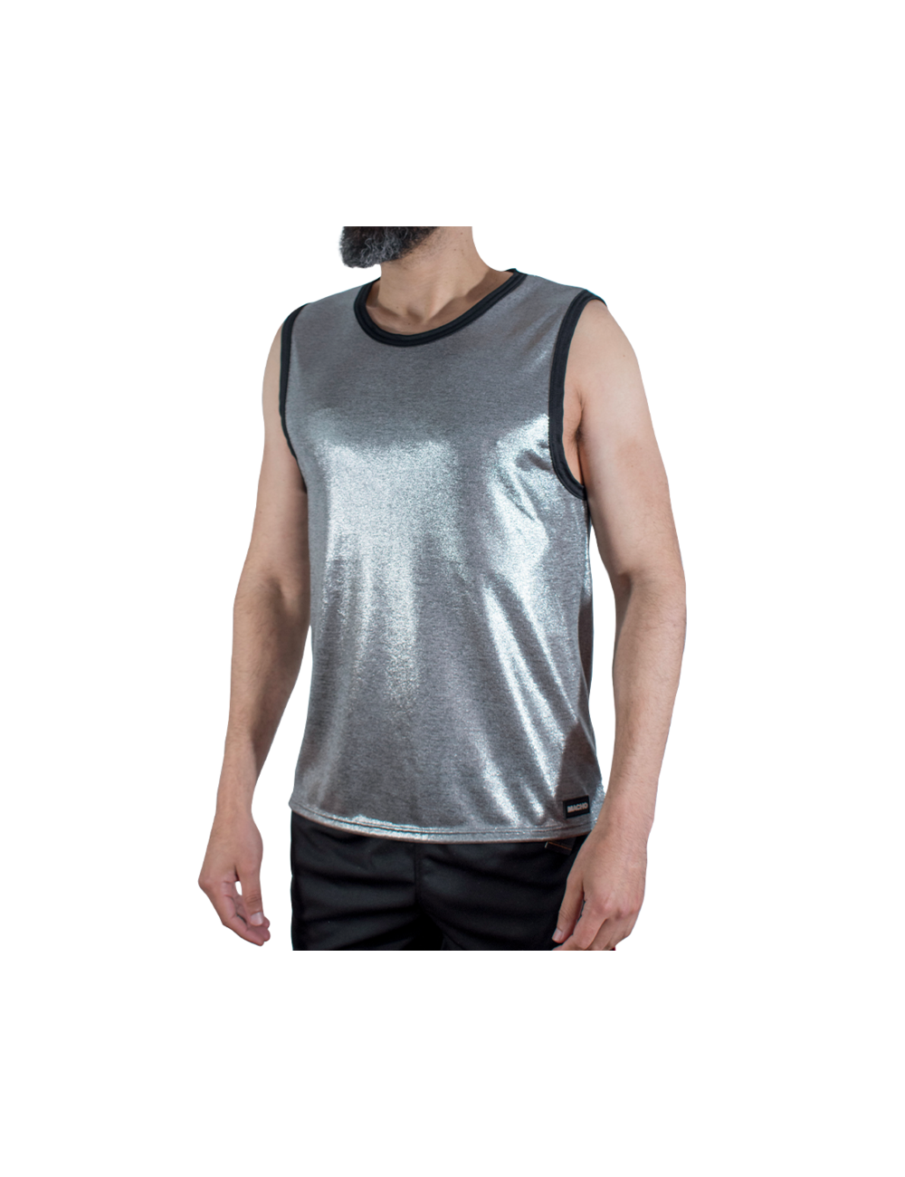 MACHO - T-SHIRT À PAILLETTES FINES S/M