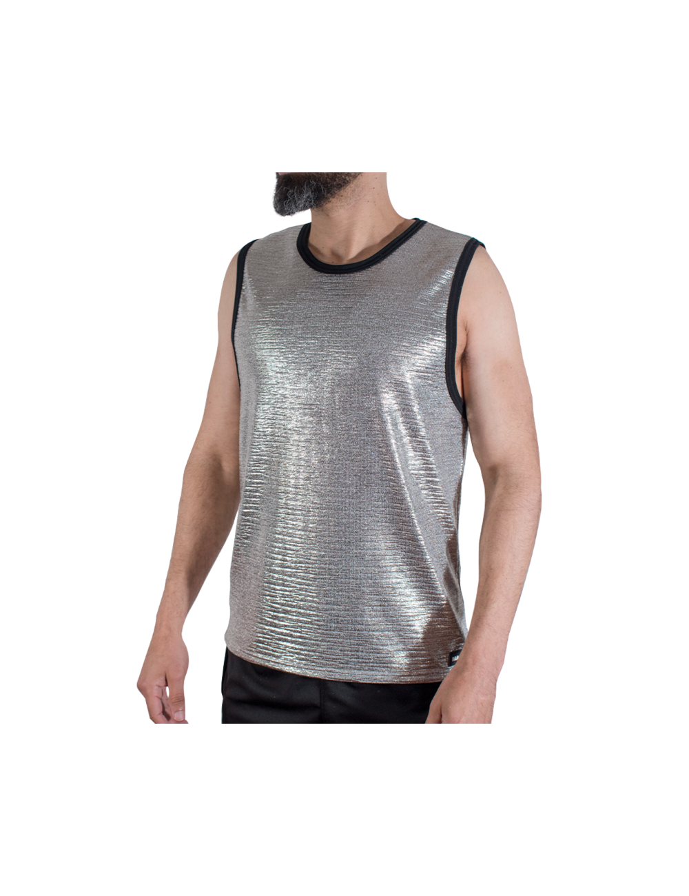 MACHO - T-SHIRT À PAILLETTES FINES S/M