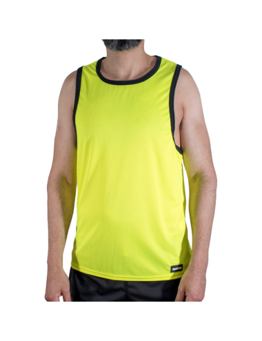 MACHO - CMV001 T-SHIRT DE SPORT JAUNE S/M