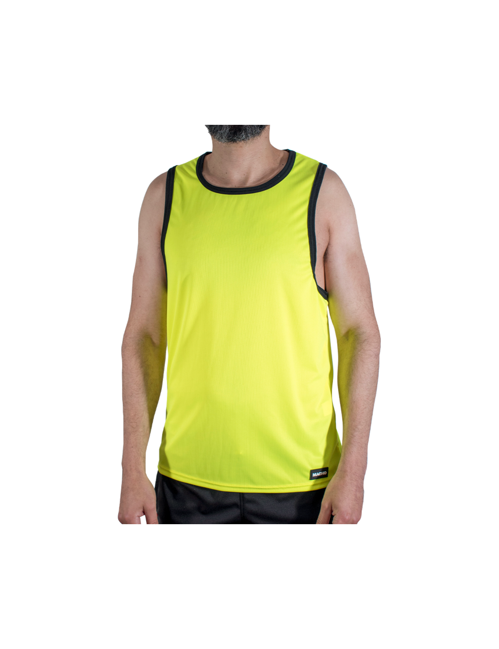 MACHO - CMV001 T-SHIRT DE SPORT JAUNE L/XL