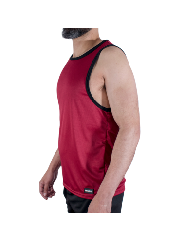 MACHO - CMV003 T-SHIRT DE GYM BORDEAUX