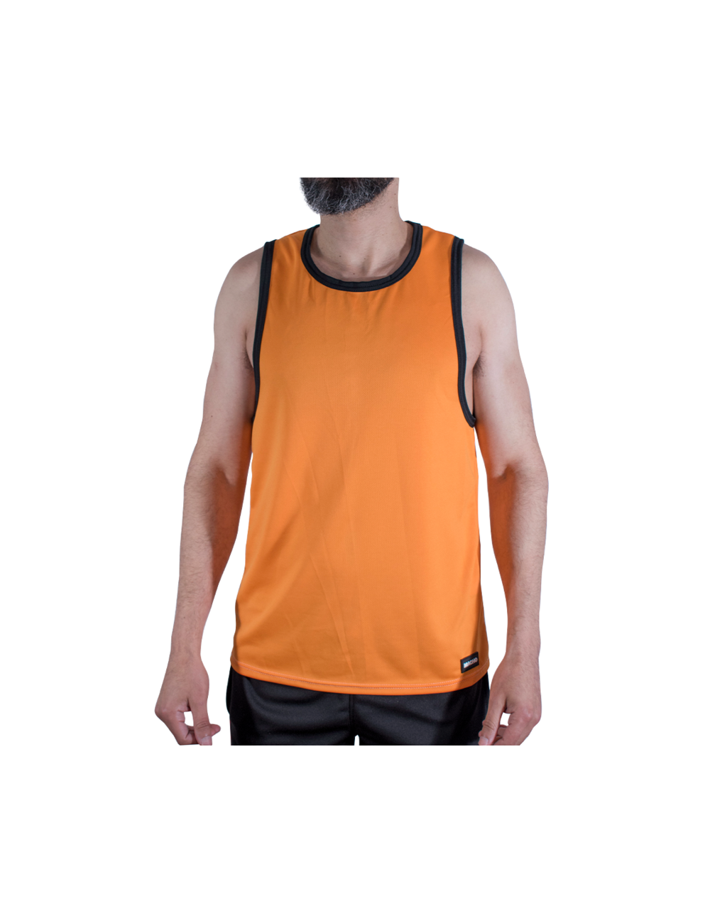 MACHO - CMV005 T-SHIRT DE SPORT ORANGE S/M