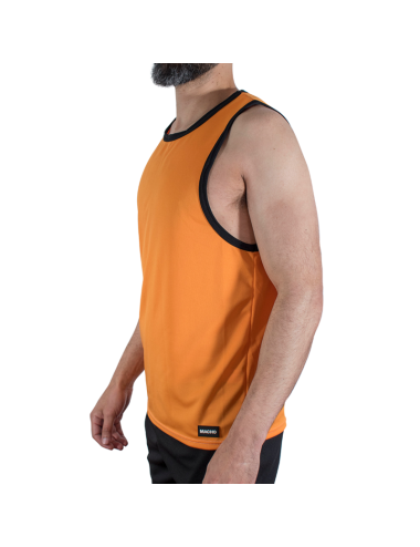 MACHO - CMV005 T-SHIRT DE SPORT ORANGE L/XL