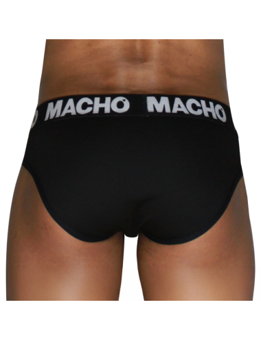 MACHO - MCH007 CLASSIQUE SLIP NOIR + NOIR L